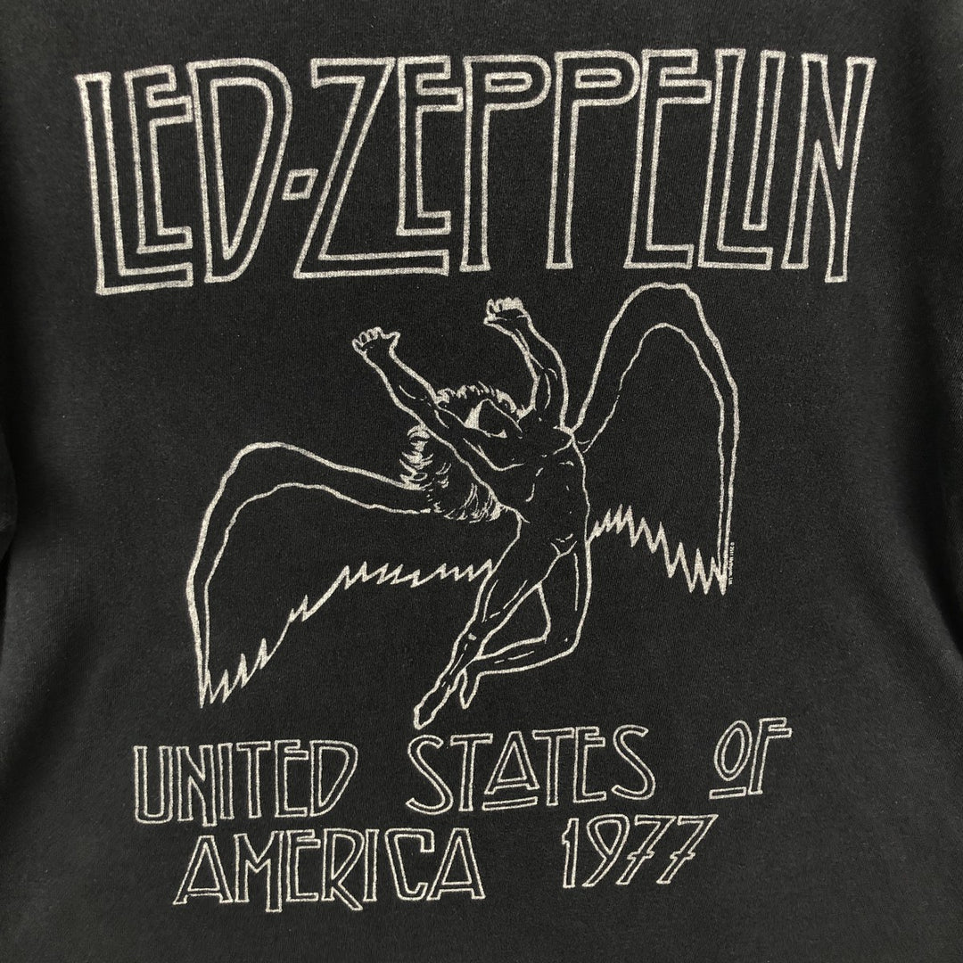 Delta PRO WEIGHT LED ZEPPELIN Band T-Shirt (Men's XL equivalent) cotton black type Vintage Second Hand