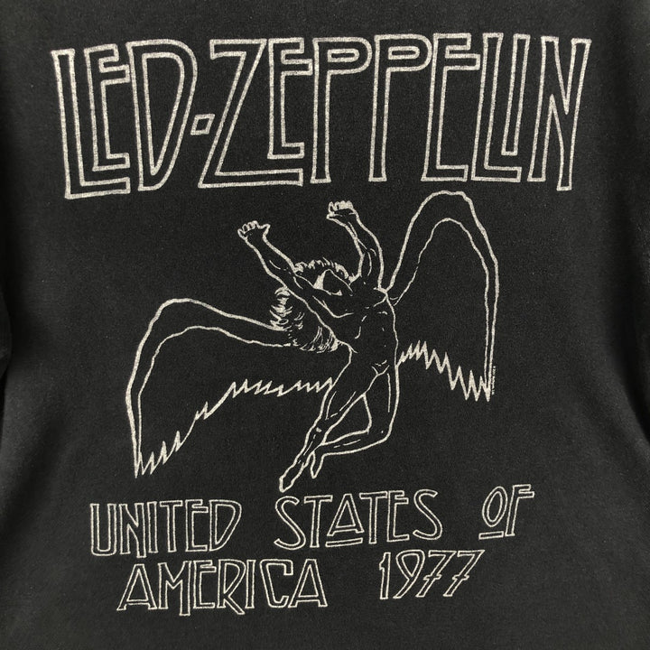 Delta PRO WEIGHT LED ZEPPELIN Band T-Shirt (Men's XL equivalent) cotton black type Vintage Second Hand