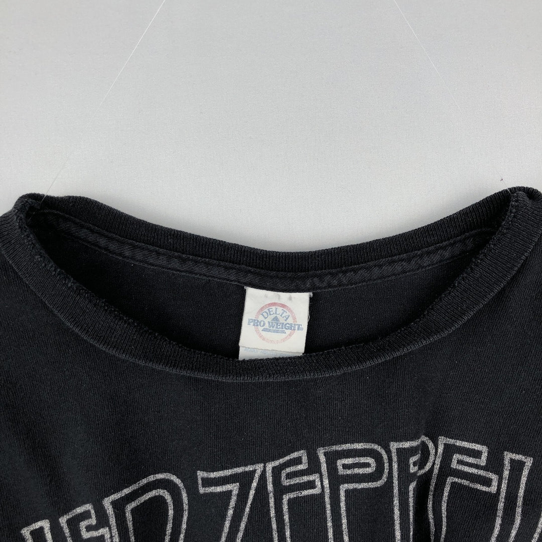 Delta PRO WEIGHT LED ZEPPELIN Band T-Shirt (Men's XL equivalent) cotton black type Vintage Second Hand