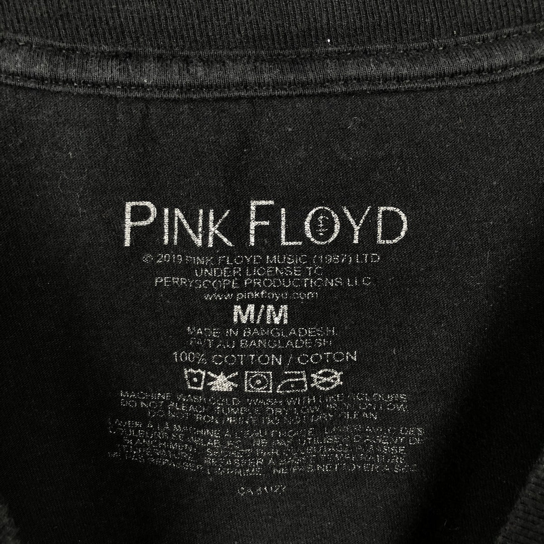 PINK FLOYD Pink Floyd Band T-shirt Band T Men's M size cotton black type Vintage Second Hand
