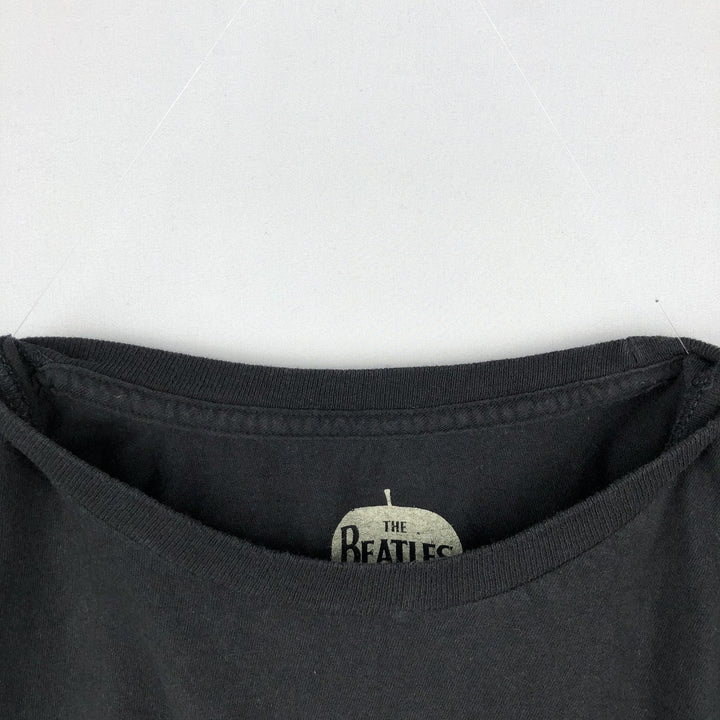 THE BEATLES Band T-shirt, Band T, Men's XL size cotton black type Vintage Second Hand