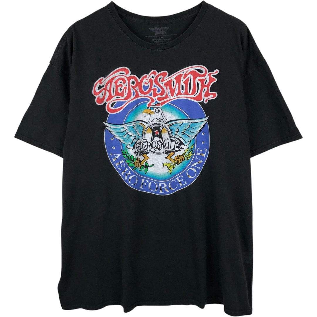 AEROSMITH Aerosmith Band T-Shirt, Men's XXL cotton black type Vintage Second Hand