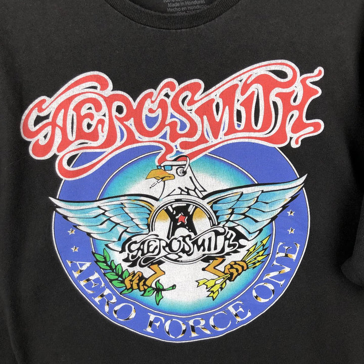 AEROSMITH Aerosmith Band T-Shirt, Men's XXL cotton black type Vintage Second Hand