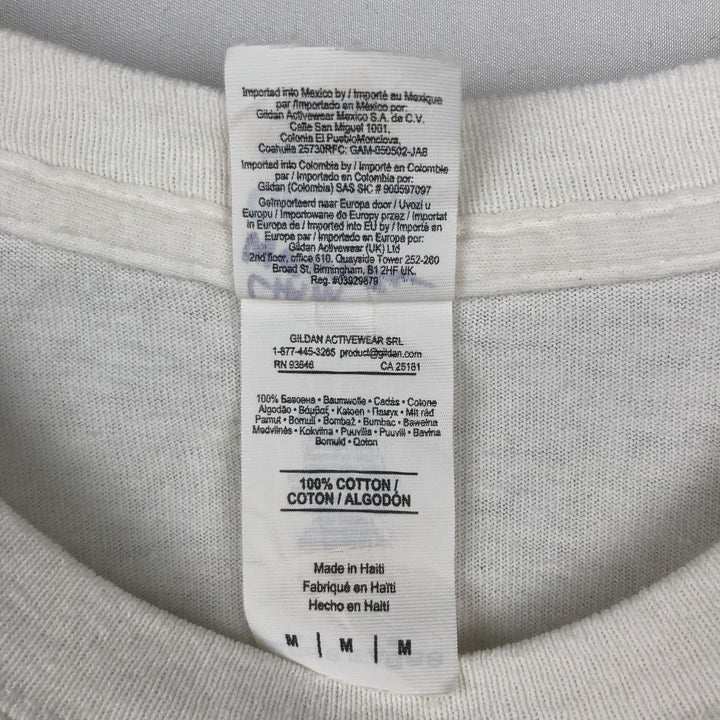 Gildan Heavy Cotton Beastie Boys Rap T-Shirt (Men's Size M) cotton white type Vintage Second Hand