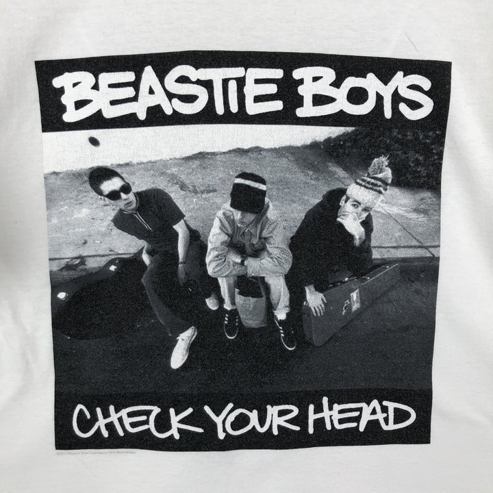Gildan Heavy Cotton Beastie Boys Rap T-Shirt (Men's Size M) cotton white type Vintage Second Hand