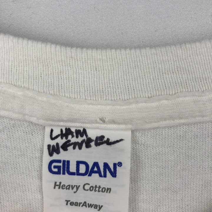 Gildan Heavy Cotton Beastie Boys Rap T-Shirt (Men's Size M) cotton white type Vintage Second Hand