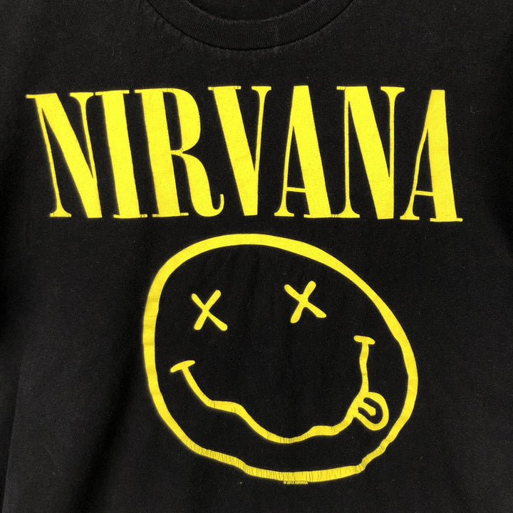 TULTEX NIRVANA Nirvana Band T-shirt, Men's M size cotton black type Vintage Second Hand