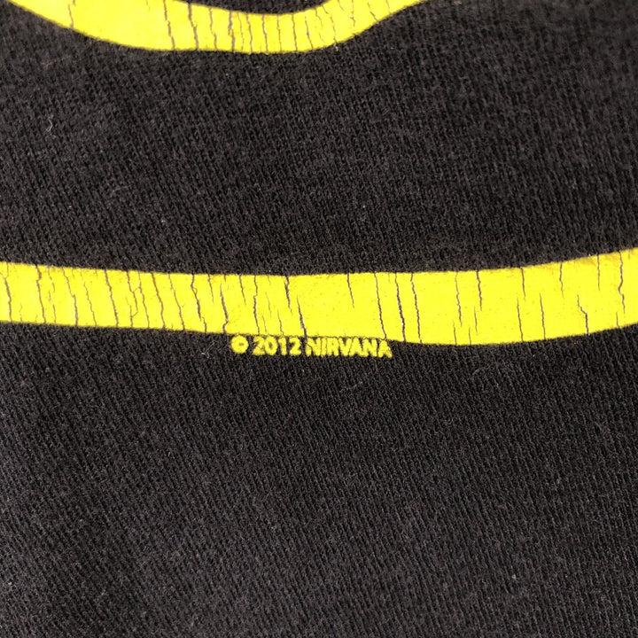 TULTEX NIRVANA Nirvana Band T-shirt, Men's M size cotton black type Vintage Second Hand