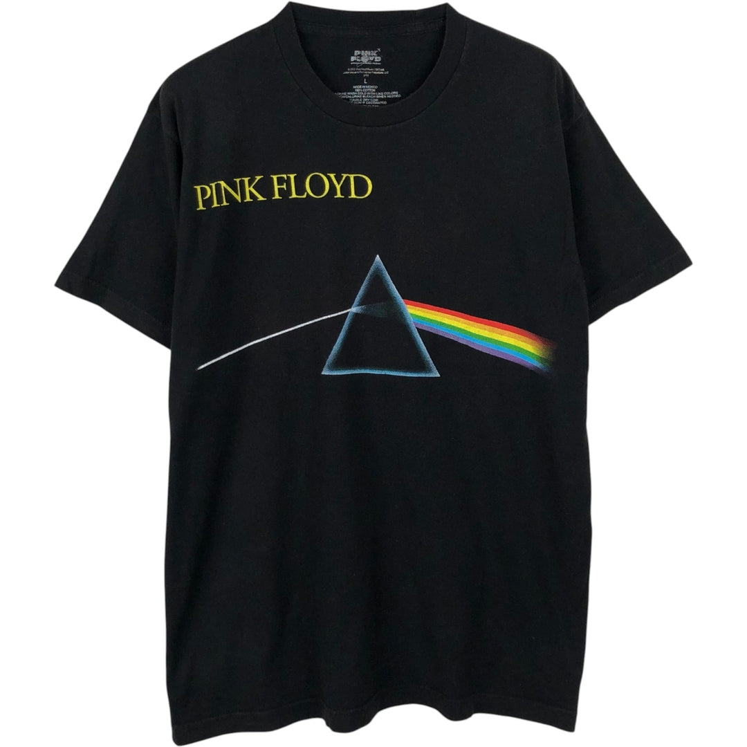 PINK FLOYD Pink Floyd Band T-shirt Band T Men's L size cotton black type Vintage Second Hand