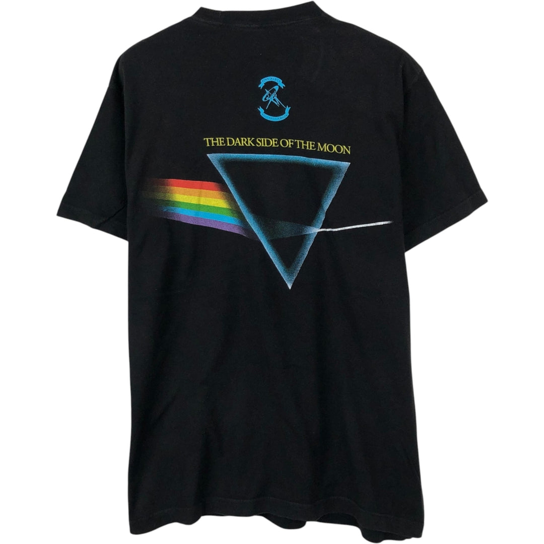 PINK FLOYD Pink Floyd Band T-shirt Band T Men's L size cotton black type Vintage Second Hand