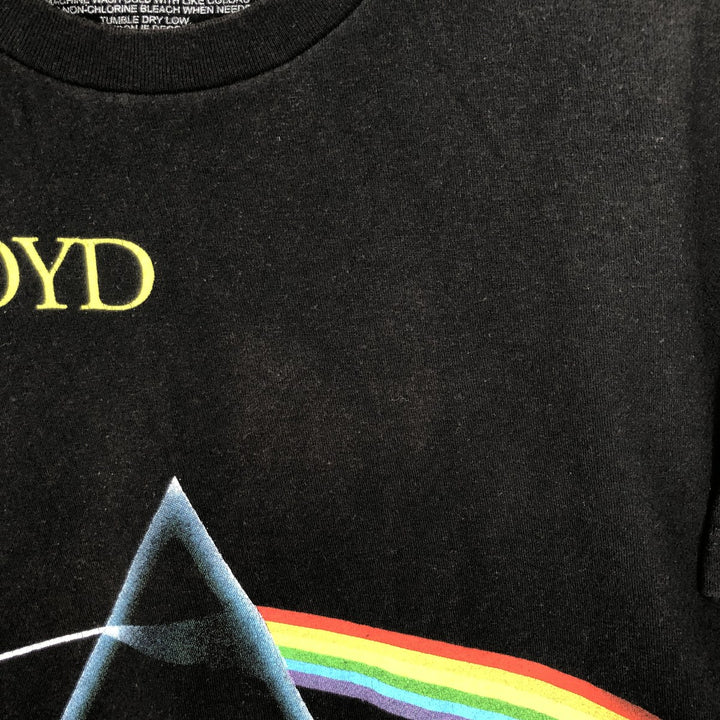 PINK FLOYD Pink Floyd Band T-shirt Band T Men's L size cotton black type Vintage Second Hand