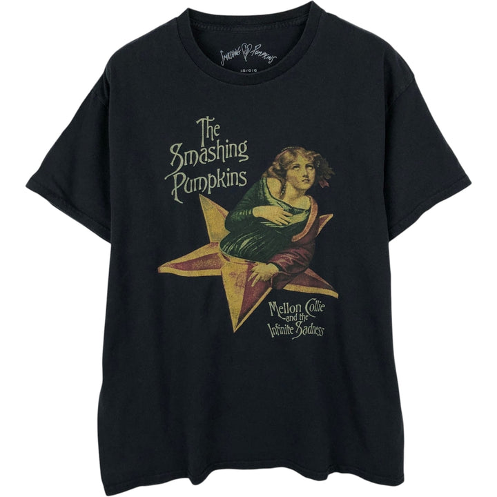 THE SMASHING PUMPKINS Smashing Pumpkins Band T-shirt Band T Men's L size cotton black type Vintage Second Hand