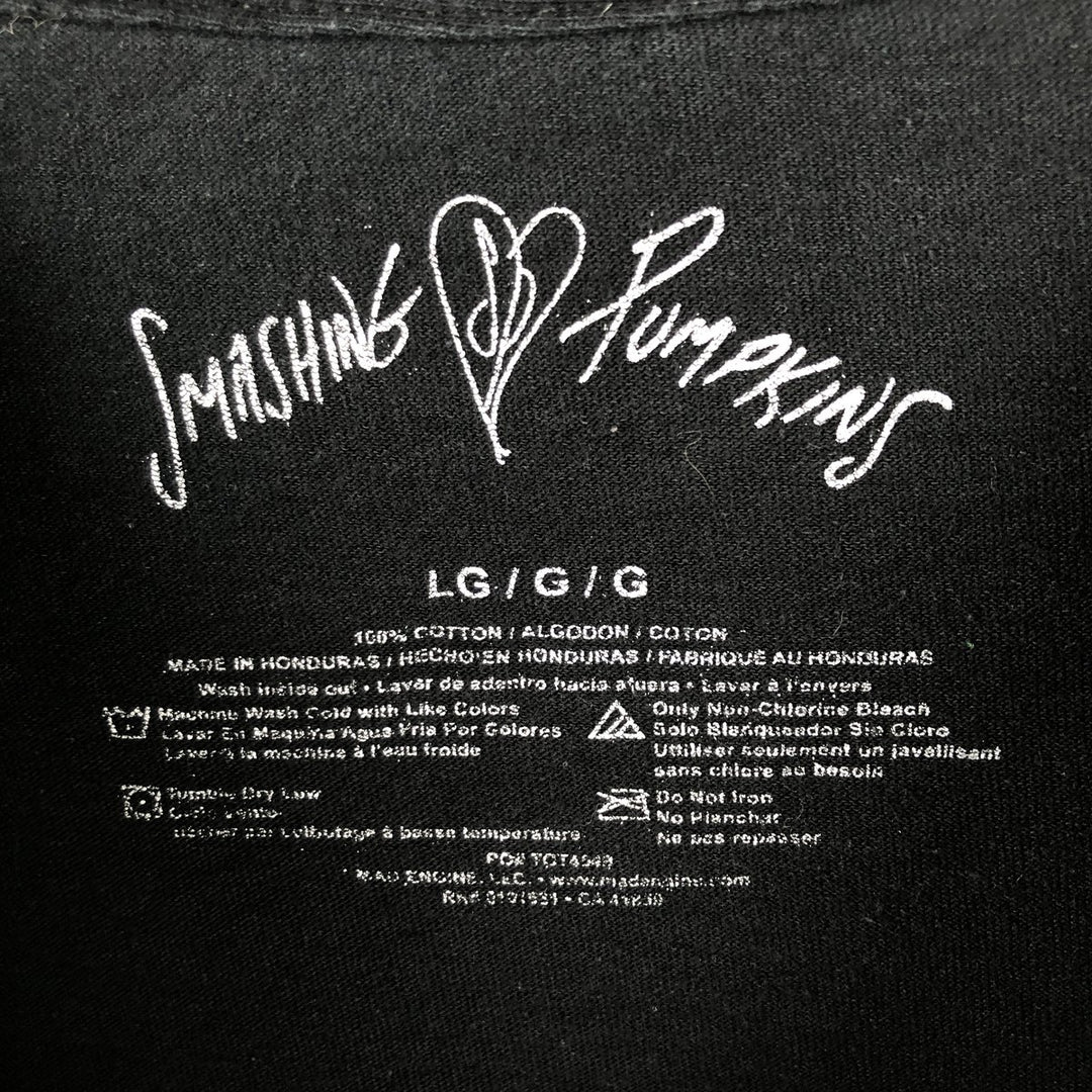 THE SMASHING PUMPKINS Smashing Pumpkins Band T-shirt Band T Men's L size cotton black type Vintage Second Hand