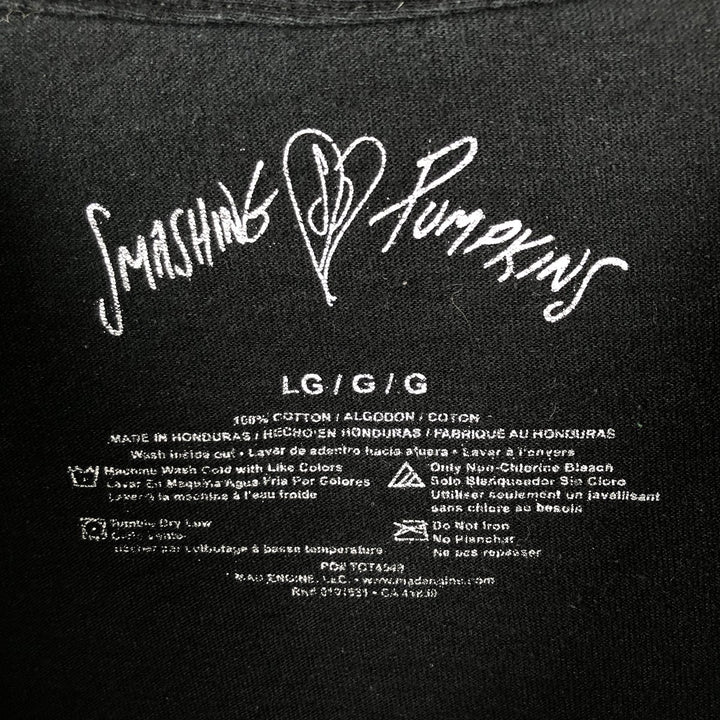 THE SMASHING PUMPKINS Smashing Pumpkins Band T-shirt Band T Men's L size cotton black type Vintage Second Hand