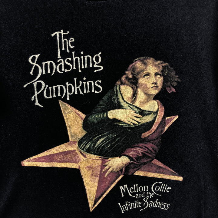 THE SMASHING PUMPKINS Smashing Pumpkins Band T-shirt Band T Men's L size cotton black type Vintage Second Hand