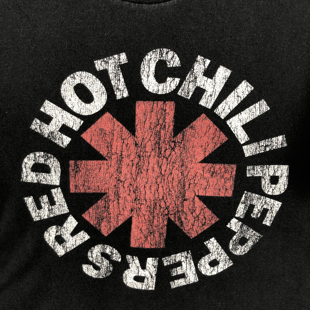 RED HOT CHILI PEPPERS Red Hot Chili Peppers Band T-shirt Band T Men's M size cotton black type Vintage Second Hand