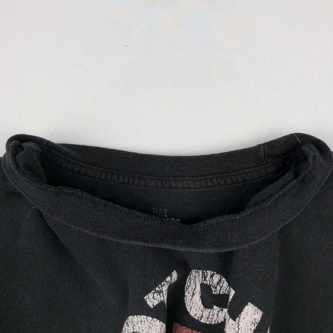 RED HOT CHILI PEPPERS Red Hot Chili Peppers Band T-shirt Band T Men's M size cotton black type Vintage Second Hand