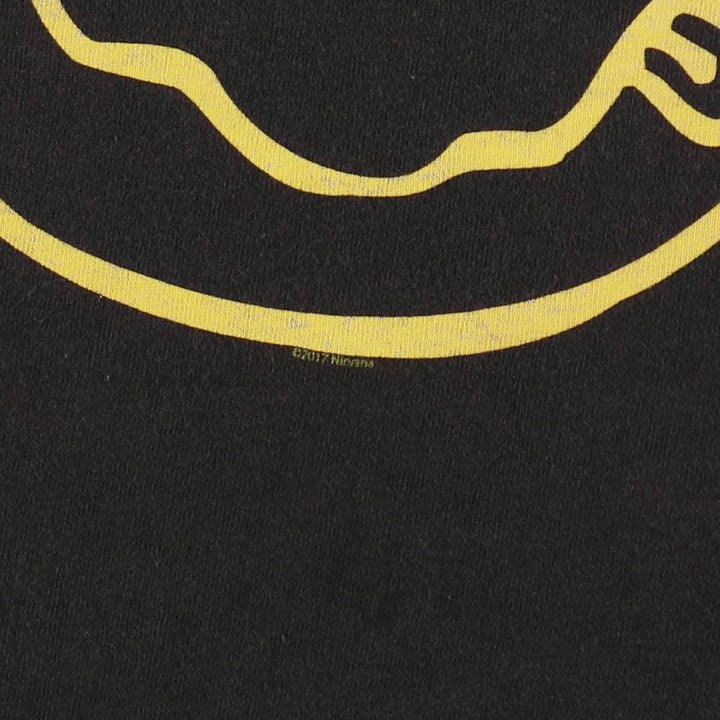 NIRVANA Nirvana Band T-shirt, Band T, Men's XL size unclear black type Vintage Second Hand