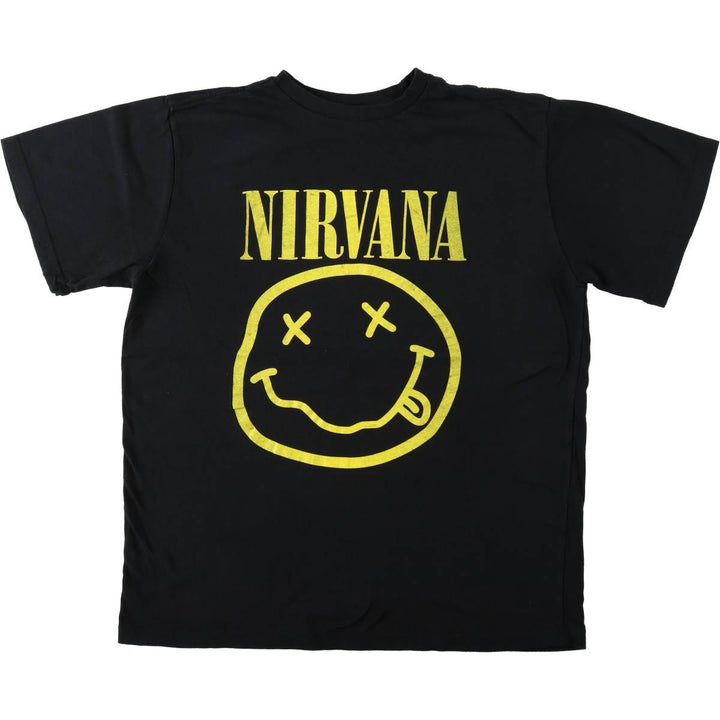 NIRVANA Nirvana Band T-shirt, Band T, Men's XL size unclear black type Vintage Second Hand