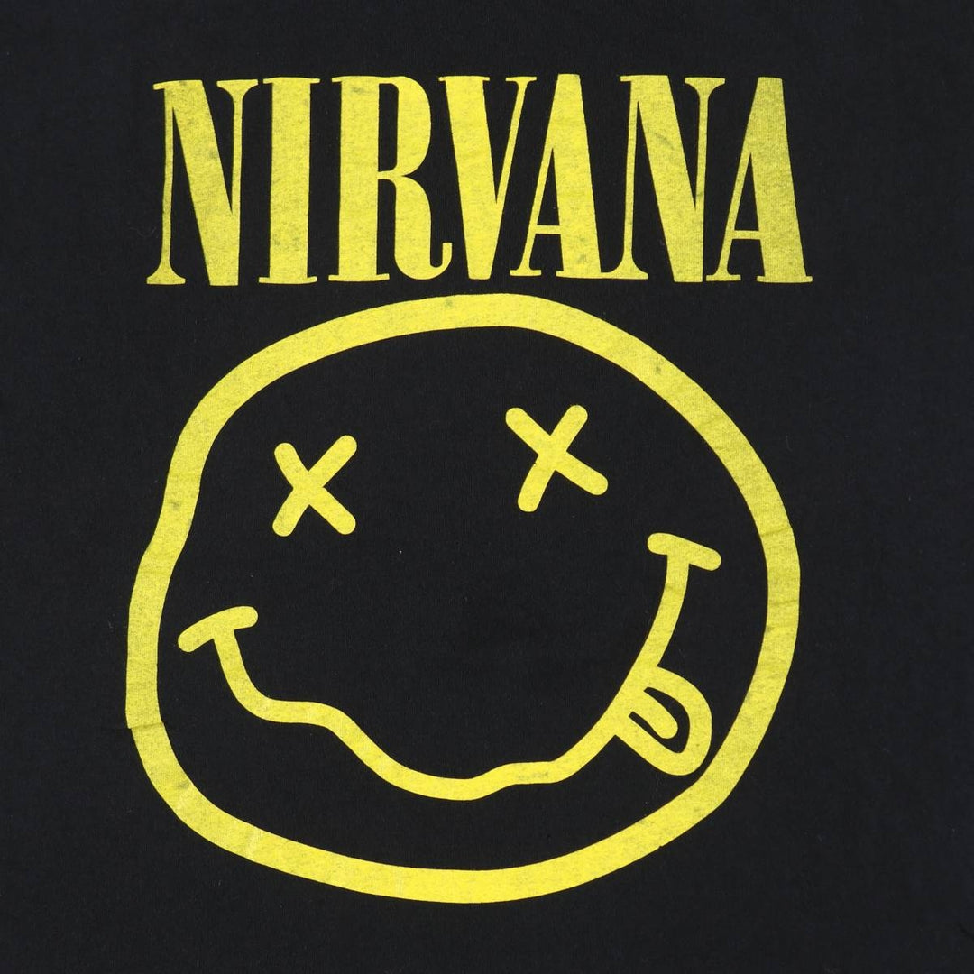 NIRVANA Nirvana Band T-shirt, Band T, Men's XL size unclear black type Vintage Second Hand