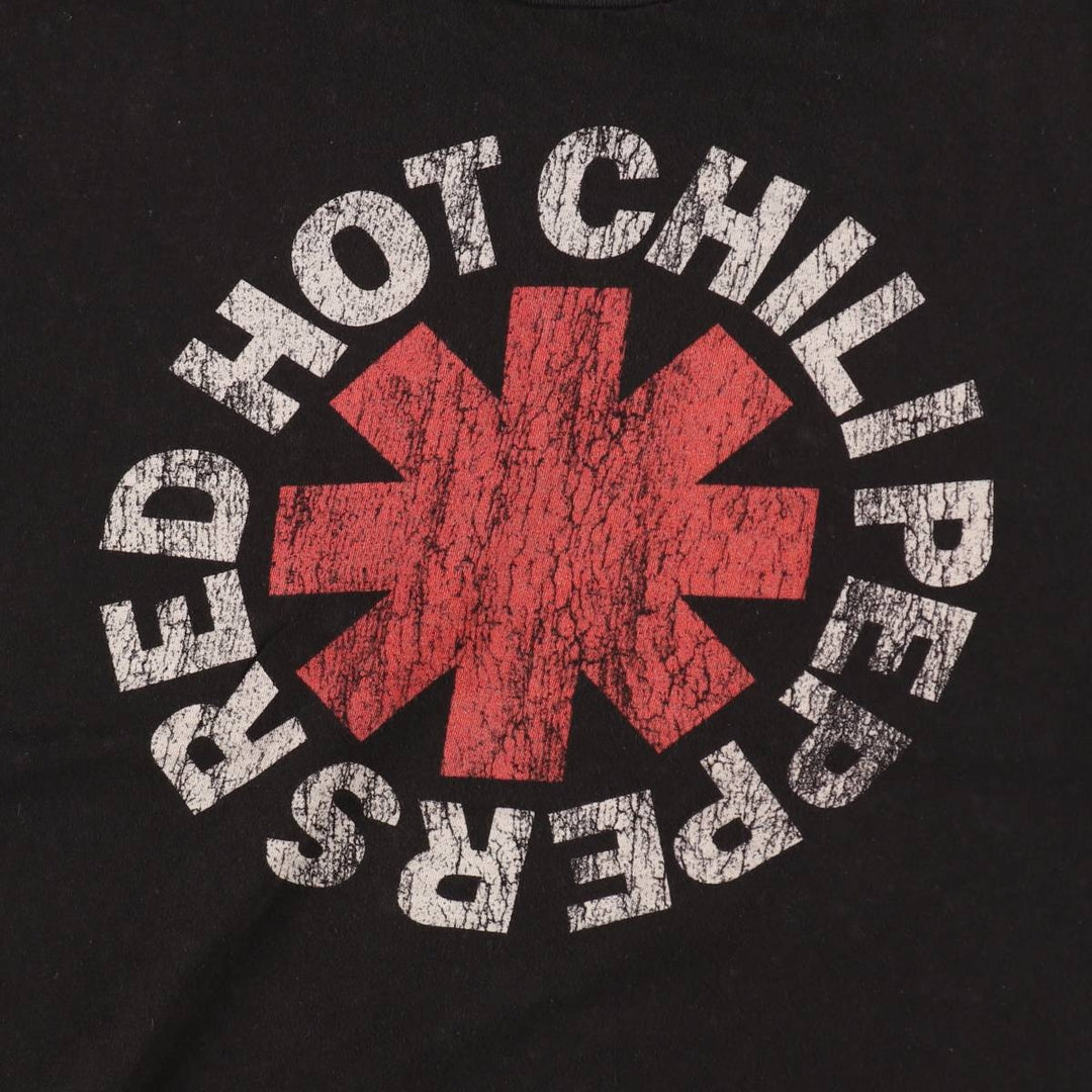 RED HOT CHILI PEPPERS Red Hot Chili Peppers Band T-shirt Band T Men's M size cotton black type Vintage Second Hand