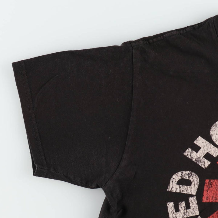 RED HOT CHILI PEPPERS Red Hot Chili Peppers Band T-shirt Band T Men's M size cotton black type Vintage Second Hand