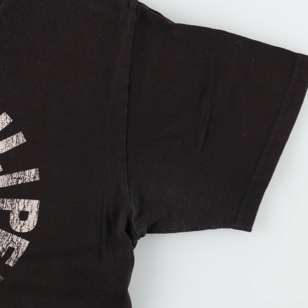 RED HOT CHILI PEPPERS Red Hot Chili Peppers Band T-shirt Band T Men's M size cotton black type Vintage Second Hand