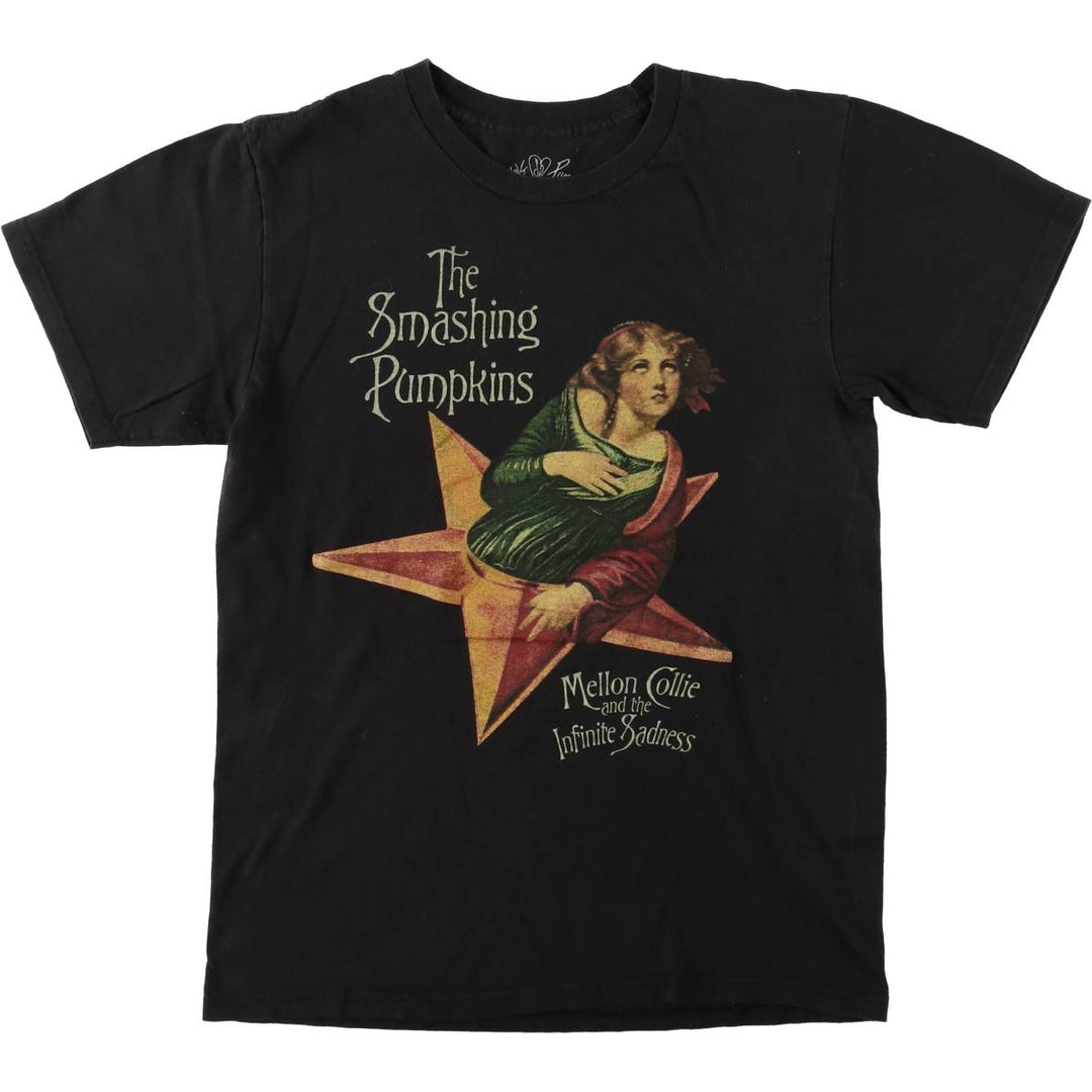 THE SMASHING PUMPKINS Smashing Pumpkins Band T-shirt Band T Men's S equivalent cotton black type Vintage Second Hand
