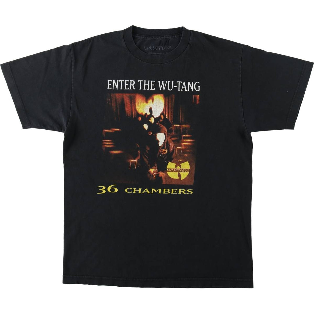 WU-TANG CLAN Rap T-shirt, Men's M size cotton black type Vintage Second Hand