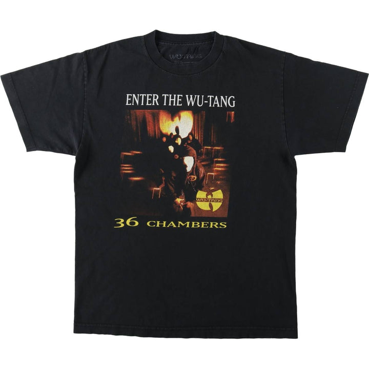 WU-TANG CLAN Rap T-shirt, Men's M size cotton black type Vintage Second Hand