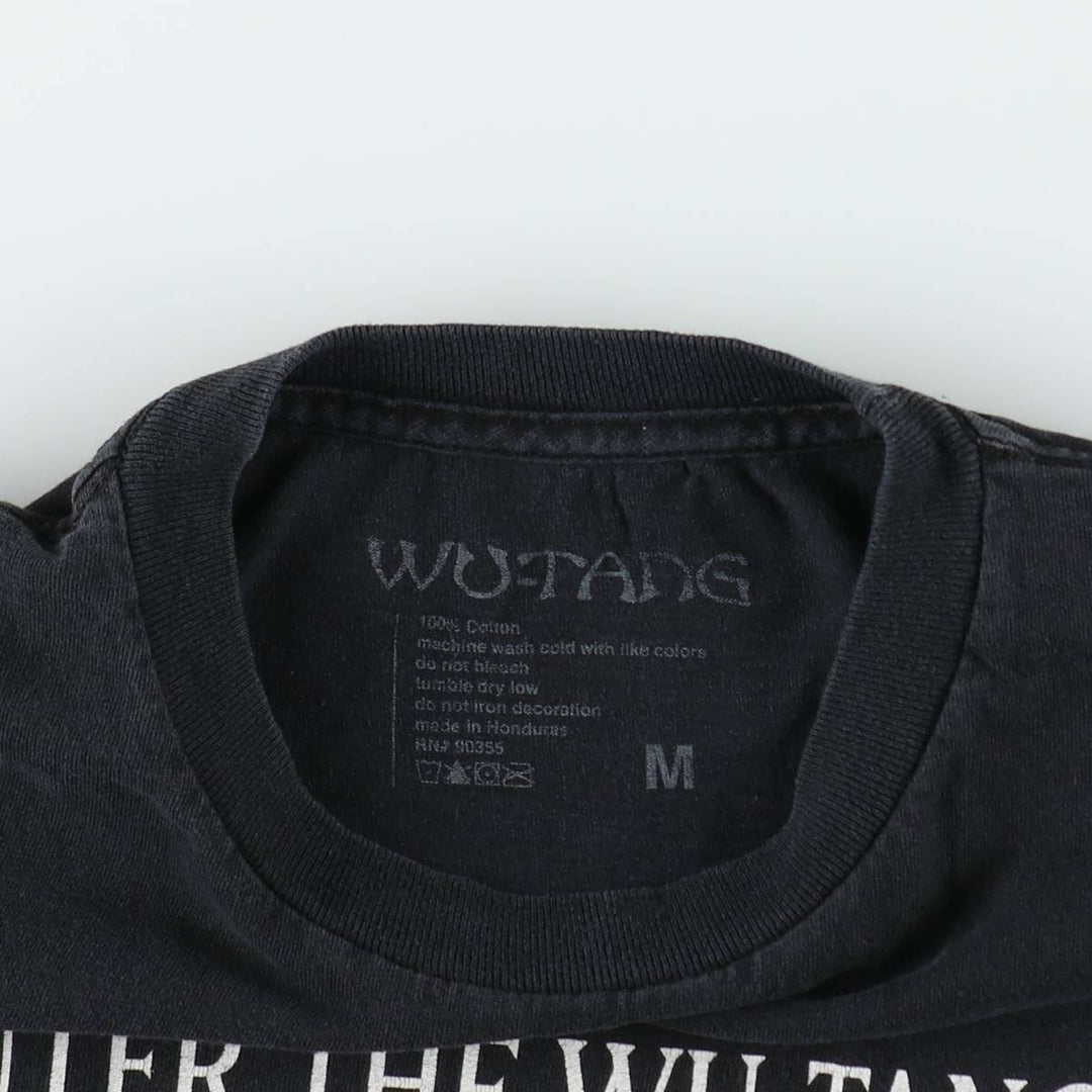 WU-TANG CLAN Rap T-shirt, Men's M size cotton black type Vintage Second Hand