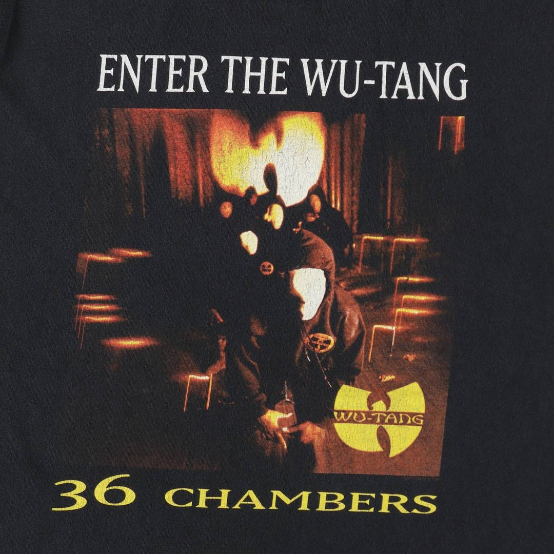 WU-TANG CLAN Rap T-shirt, Men's M size cotton black type Vintage Second Hand