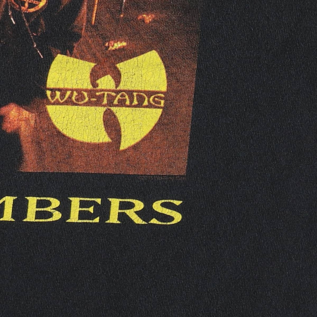 WU-TANG CLAN Rap T-shirt, Men's M size cotton black type Vintage Second Hand