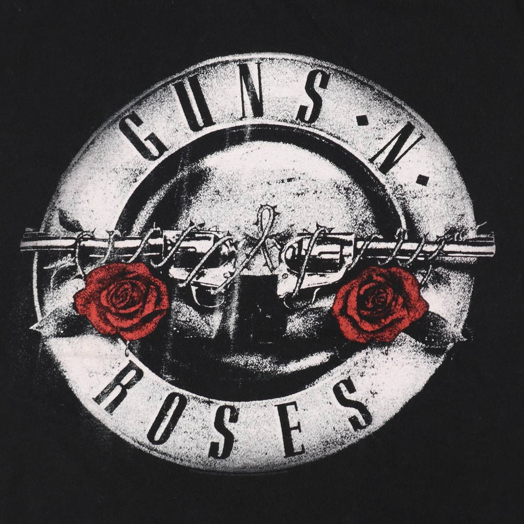 GUNS N' ROSES Guns N' Roses Band T-Shirt Band Tee Men's XL cotton black type Vintage Second Hand
