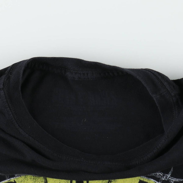 GUNS N' ROSES Skull Pattern Band T-shirt, Band Tee, Men's L size unclear black type Vintage Second Hand