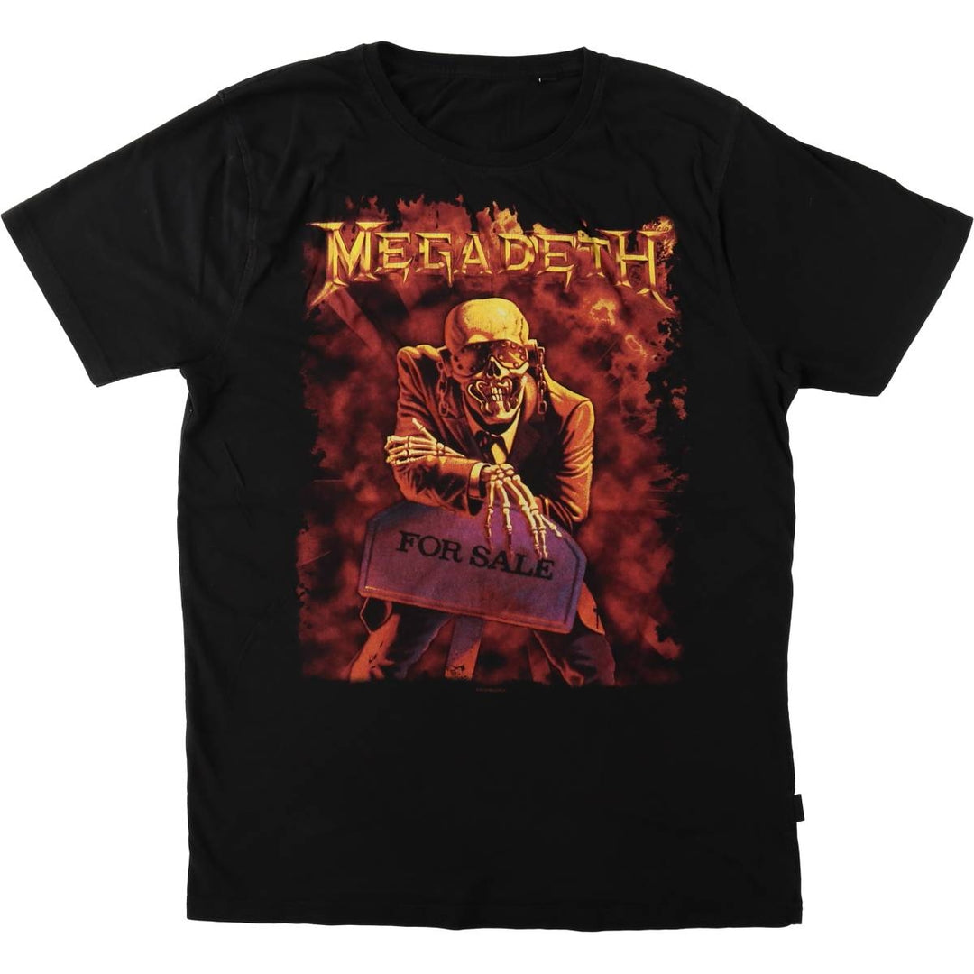 MEGADETH Band T-shirt (Men's size M) unclear black type Vintage Second Hand