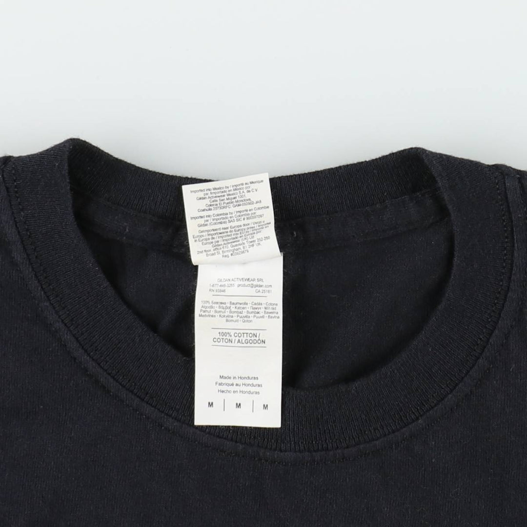 Gildan Justin Bieber Band T-shirt, Men's M size cotton black type Vintage Second Hand