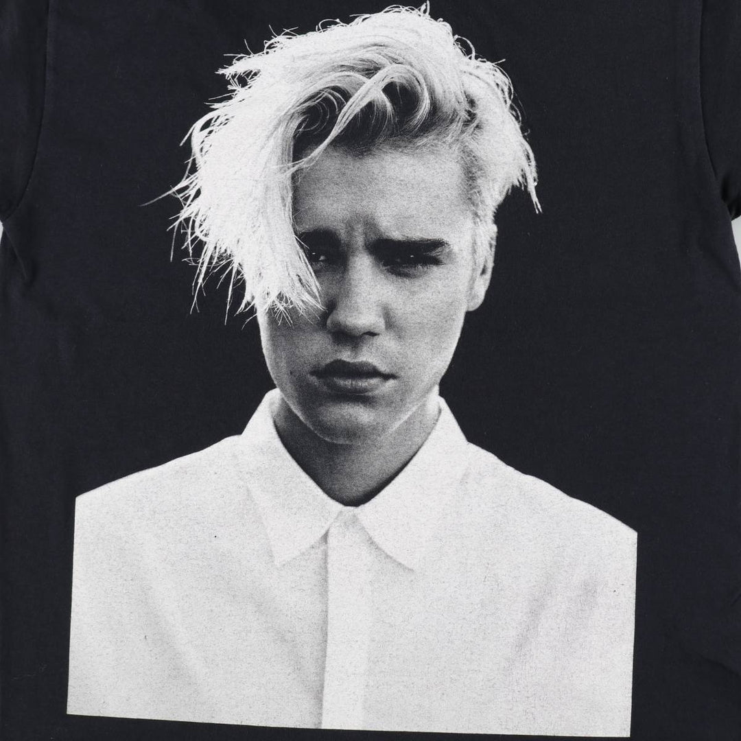 Gildan Justin Bieber Band T-shirt, Men's M size cotton black type Vintage Second Hand