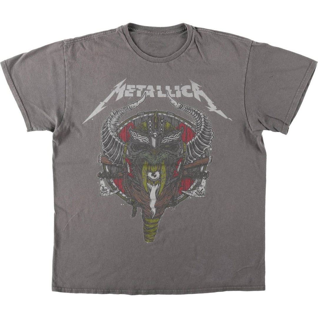 METALLICA Metallica Band T-shirt Band T Men's XL size unclear Charcoal Vintage Second Hand