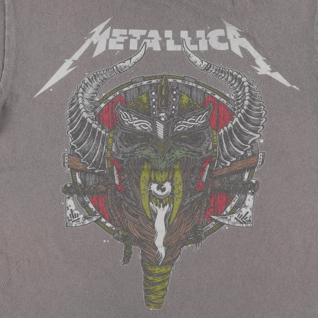 METALLICA Metallica Band T-shirt Band T Men's XL size unclear Charcoal Vintage Second Hand