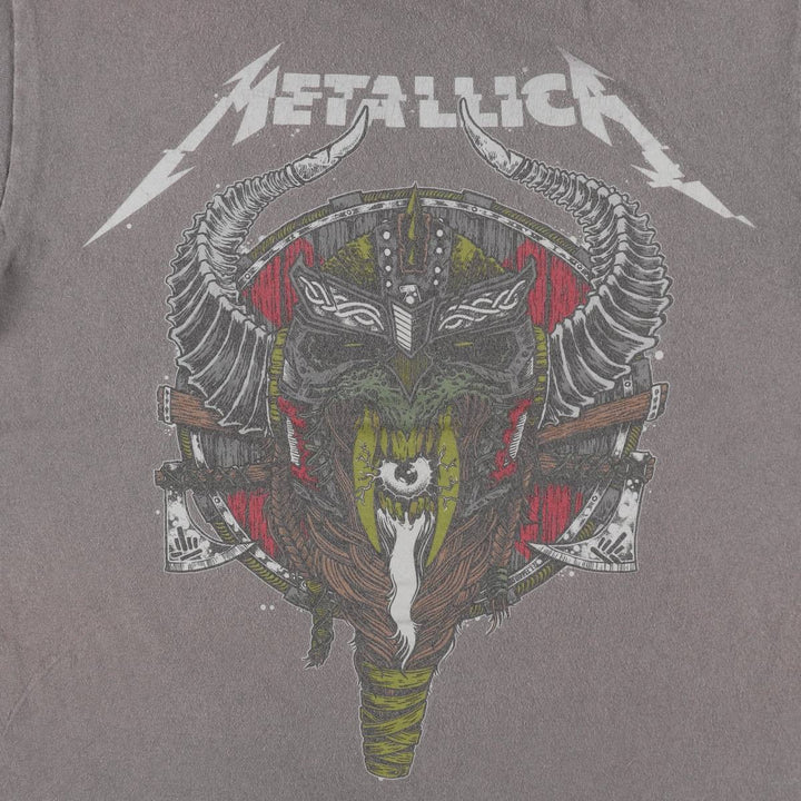 METALLICA Metallica Band T-shirt Band T Men's XL size unclear Charcoal Vintage Second Hand