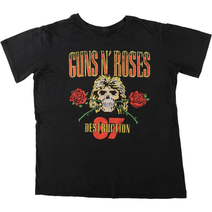 GUNS N' ROSES Band T-Shirt, Men's XL (approx.), Double-Sided Print unclear black type Vintage Second Hand