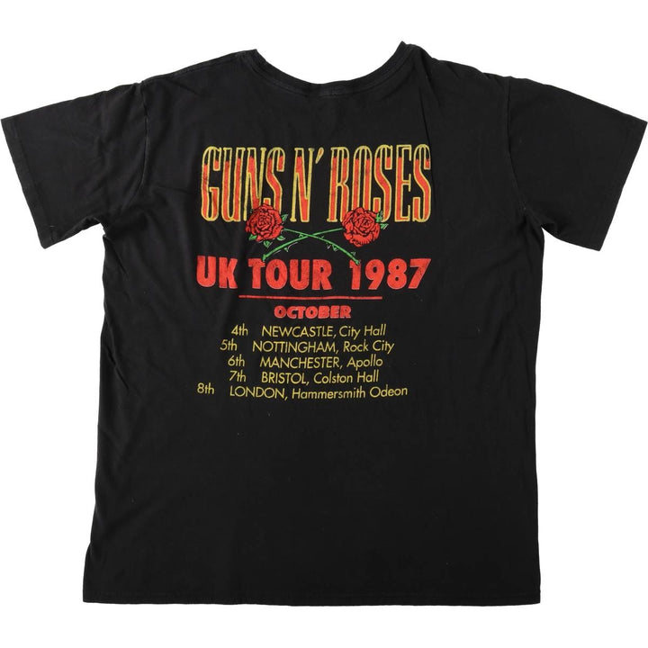 GUNS N' ROSES Band T-Shirt, Men's XL (approx.), Double-Sided Print unclear black type Vintage Second Hand