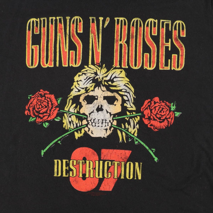 GUNS N' ROSES Band T-Shirt, Men's XL (approx.), Double-Sided Print unclear black type Vintage Second Hand
