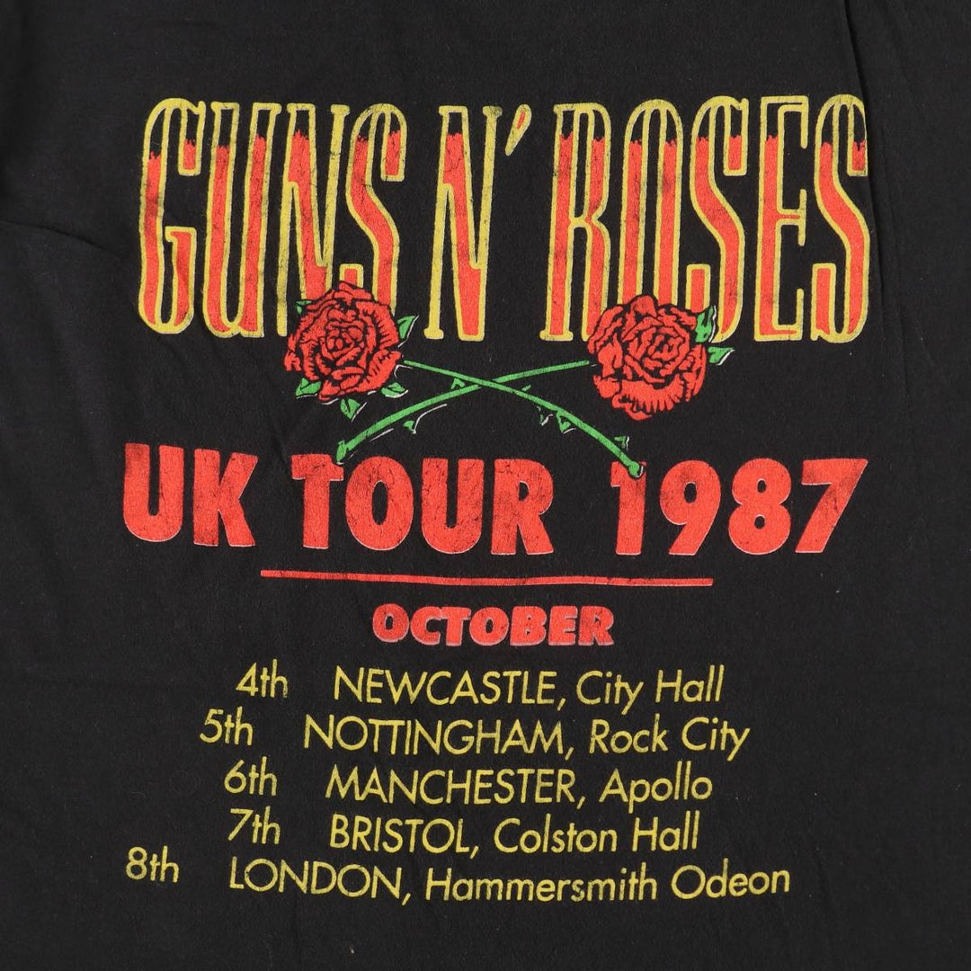 GUNS N' ROSES Band T-Shirt, Men's XL (approx.), Double-Sided Print unclear black type Vintage Second Hand