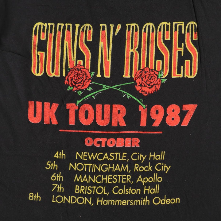 GUNS N' ROSES Band T-Shirt, Men's XL (approx.), Double-Sided Print unclear black type Vintage Second Hand
