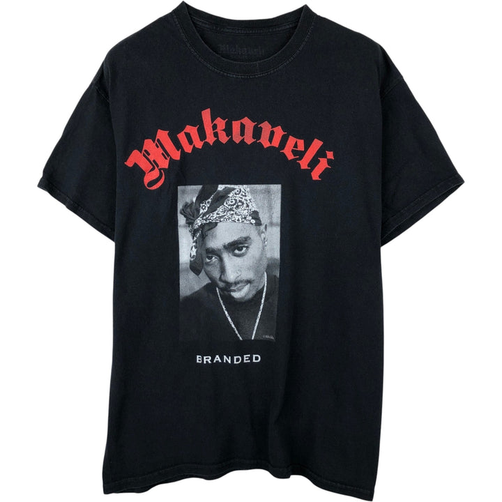 2pac Rap T-shirt, Men's XL size unclear black type Vintage Second Hand