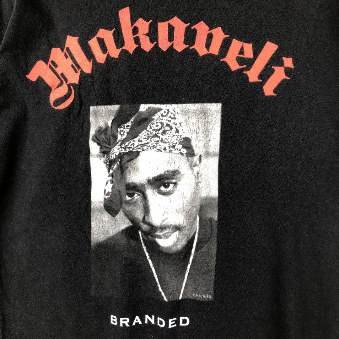 2pac Rap T-shirt, Men's XL size unclear black type Vintage Second Hand