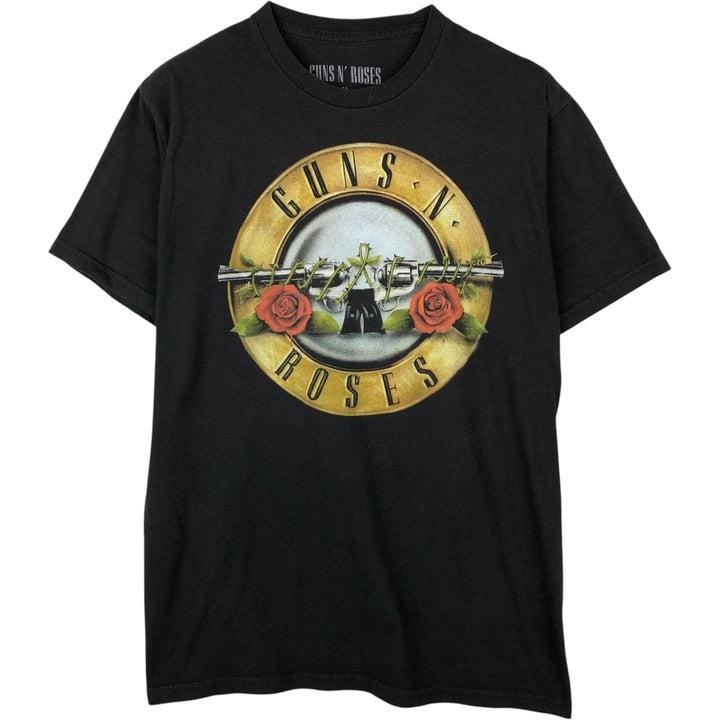 GUNS N' ROSES Guns N' Roses Band T-shirt Band Tee Men's M size cotton black type Vintage Second Hand