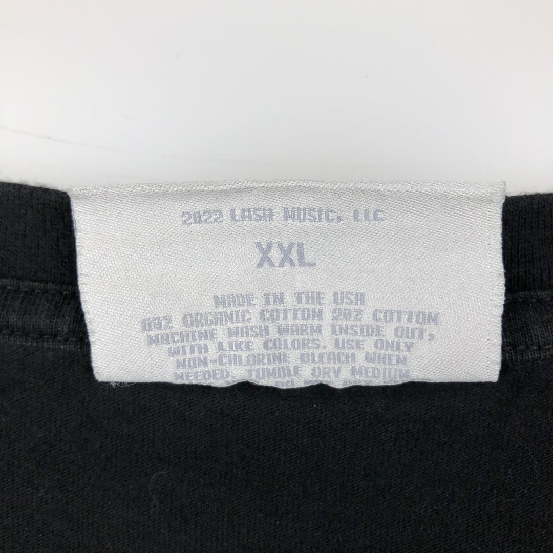 BILLIE EILISH Band T-shirt, Made in USA, Men's XXL equivalent. cotton black type Vintage Second Hand